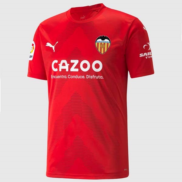 Tailandia Camiseta Valencia Replica Tercera Ropa Portero 2022/23 Rojo